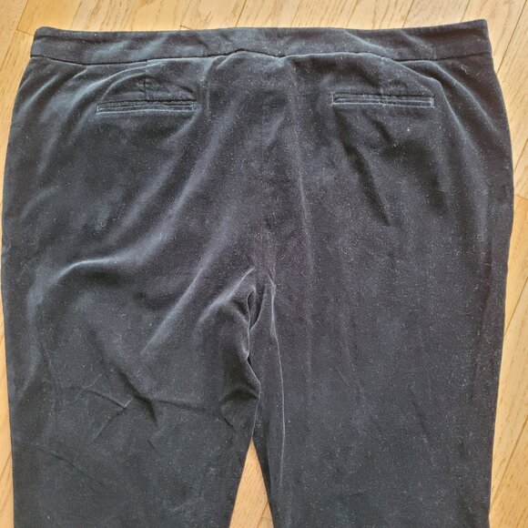 Brooks Brothers 346 Natalie Fit Black Velvet Pant 16 - Picture 6 of 14